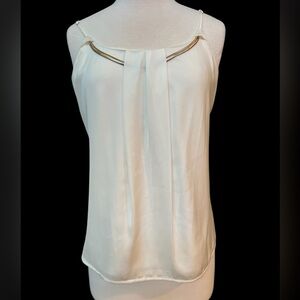 The Limited Ivory Sleeveless Top in Size Large